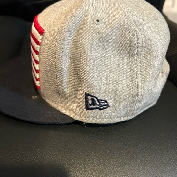 Gray Cap with American Flag Patch - Picture 2 of 4